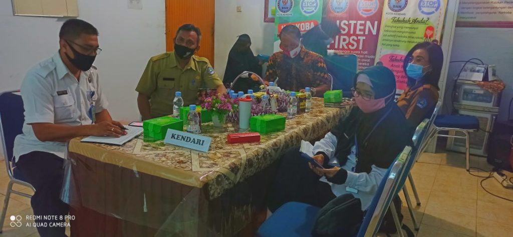 Optimalisasi Pelaksanaan TAT & Efektifitas Pelayanan Konsultasi Hukum, BNN Kota Kendari Ikut Coffee Morning Virtual Bersama Kepala BNN RI