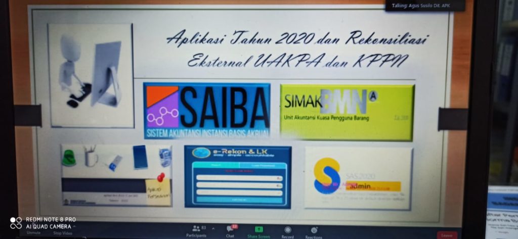 BNN Kota Kendari Ikut Zoom Meeting Persiapan Penyusunan Laporan Keuangan Semester I BNN TA 2020