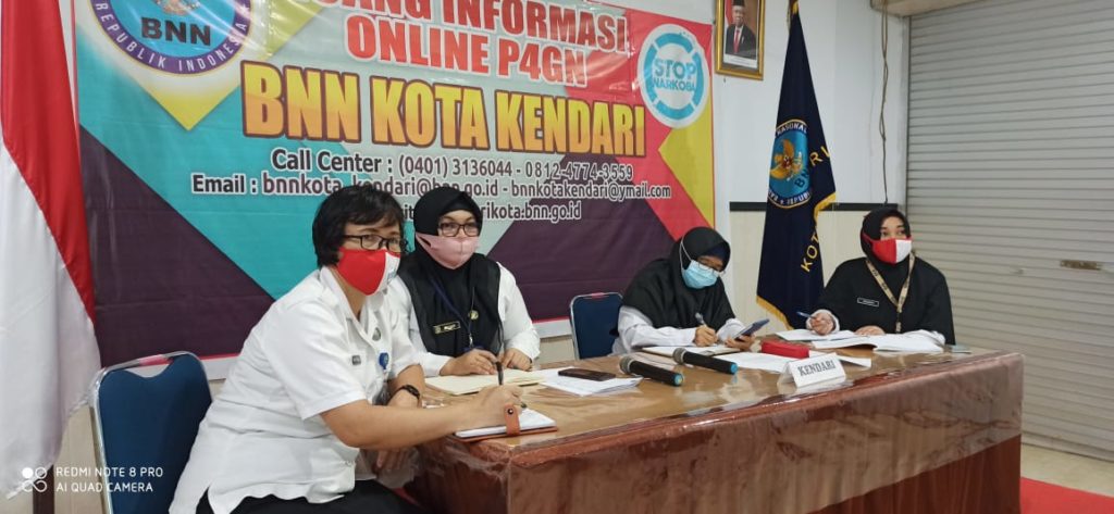 BNN Kota Kendari ikut rapat konsolidasi pajak npwp baru dan insentif pajak penanganan covid19