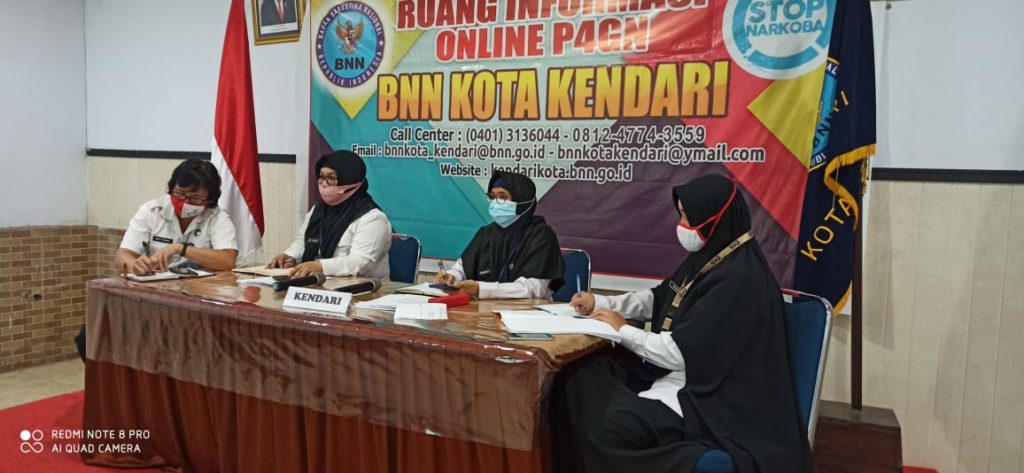 BNN Kota Kendari ikut rapat konsolidasi pajak npwp baru dan insentif pajak penanganan covid19