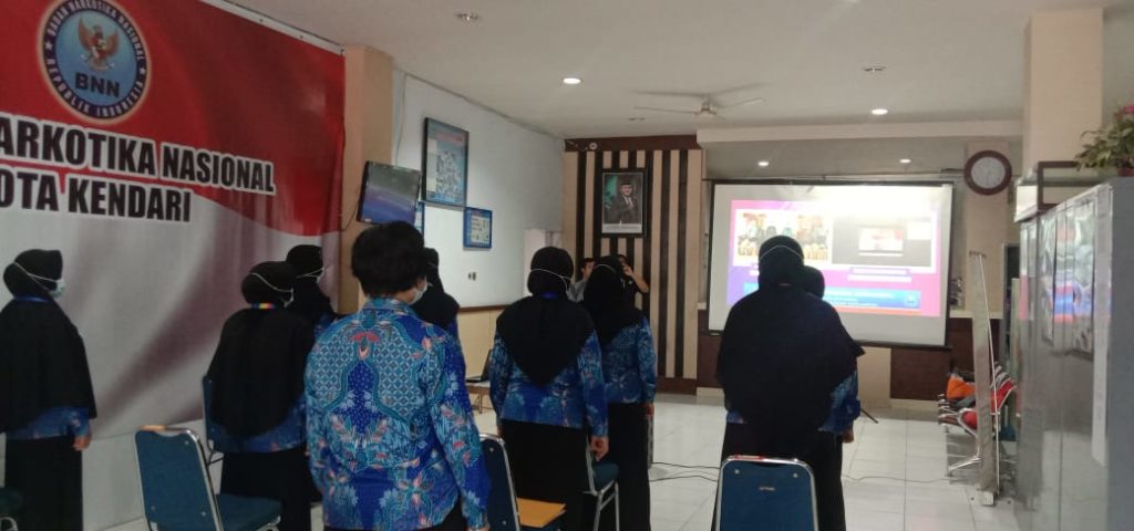 hari anti narkotika internasional 2020 bnn kota kendari hidup 100% sadar sehat produktif bahagia tanpat narkoba