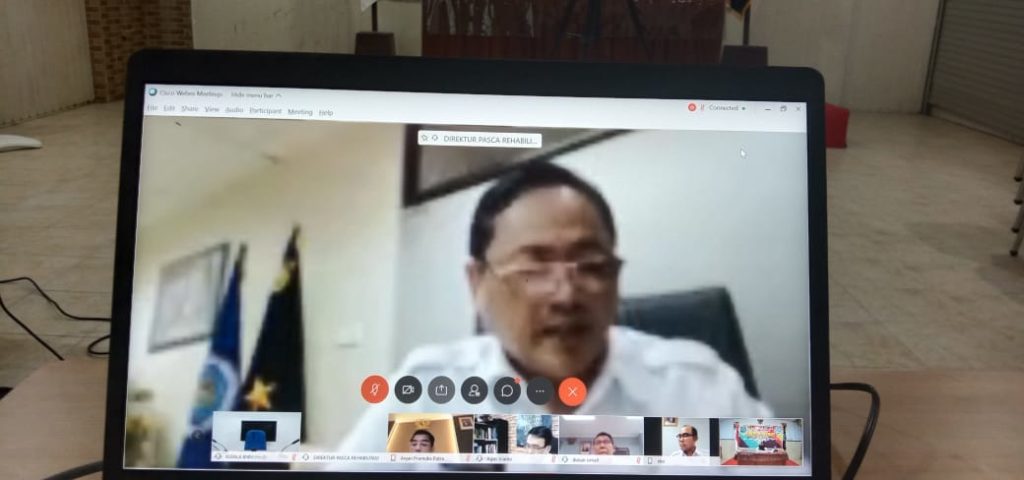 Mengawali Agustus 2020, BNN Kota Kendari Ikut Rapim BNN RI