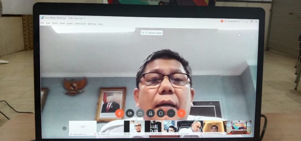 Mengawali Agustus 2020, BNN Kota Kendari Ikut Rapim BNN RI