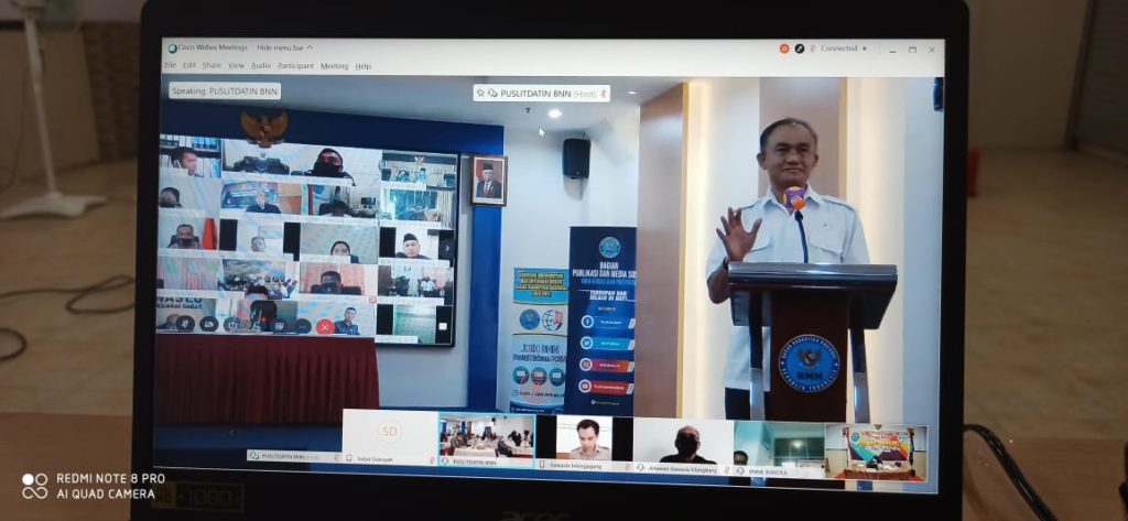 Virtual Meeting Penandatanganan Nota Kesepahaman Antara BNN dan Bawaslu, Heru Winarko: "Jangan Pilih Caleg yang Positif Narkoba!"