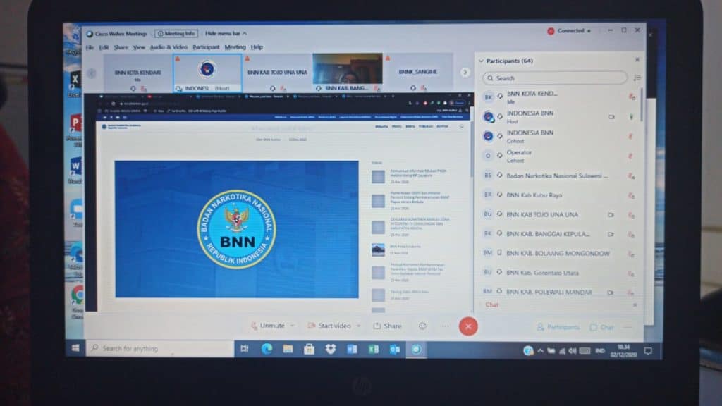 BNN Kota Kendari Ikut Anev Puslitdatin, Dibeberkan Kendala Operator