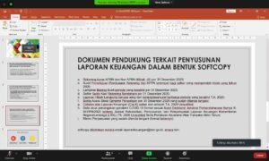 Pertemuan Virtual Rekonsiliasi dan Penelaahan SunlapKeu BNN Sem. I TA. 2020 Sultra, Satker Diharapkan Lebih Mandiri