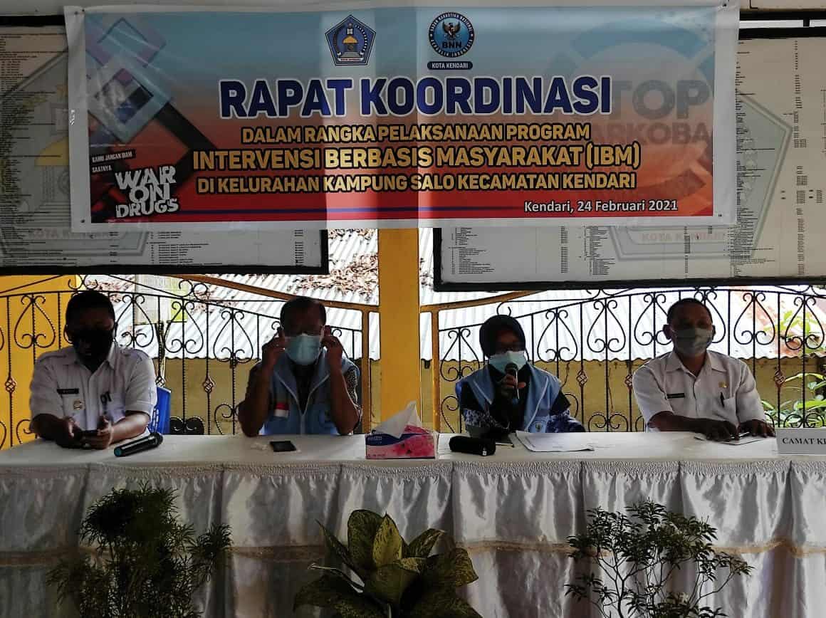 BNN Kota Kendari Menggelar Rapat Koordinasi Pelaksanaan Program Intervensi Berbasis Masyarakat
