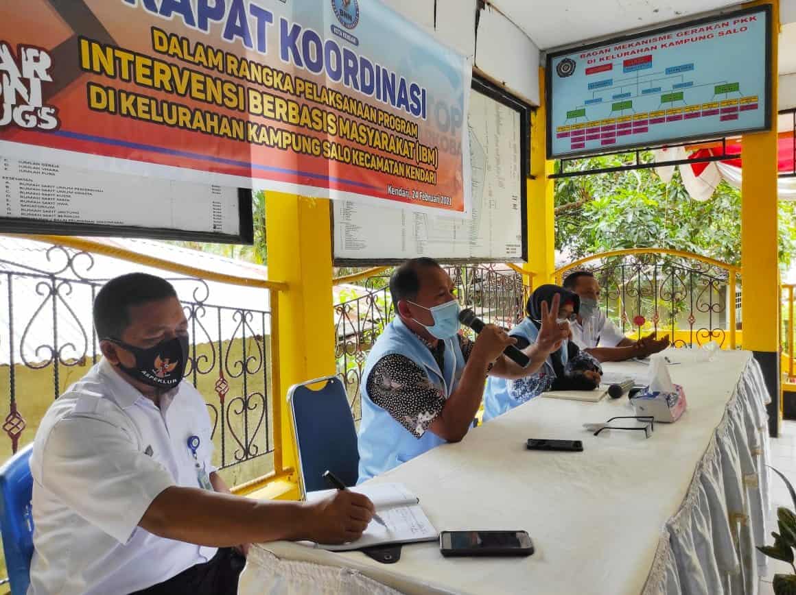 BNN Kota Kendari Menggelar Rapat Koordinasi Pelaksanaan Program Intervensi Berbasis Masyarakat