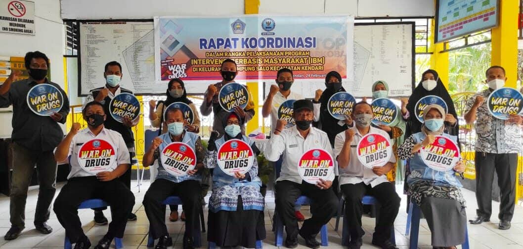 BNN Kota Kendari Menggelar Rapat Koordinasi Pelaksanaan Program Intervensi Berbasis Masyarakat