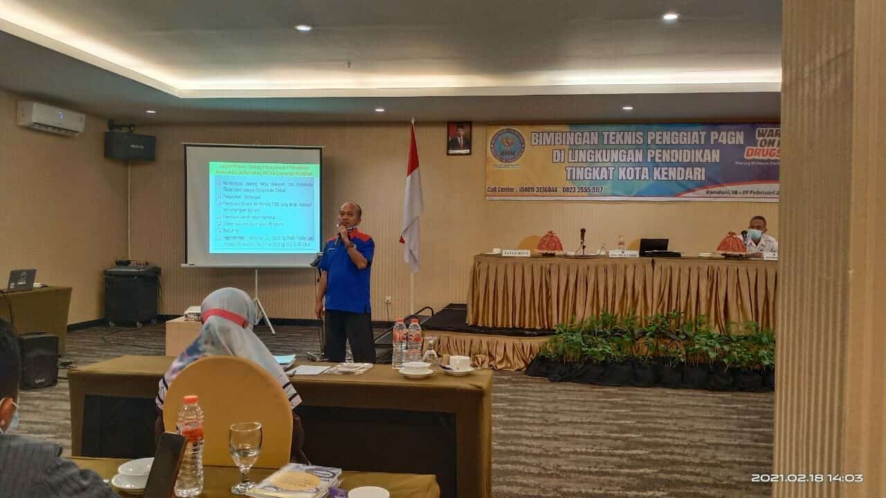 Gandeng Para Guru, BNN Kota Kendari Gelar Bimtek dan Bentuk Penggiat Anti Narkoba