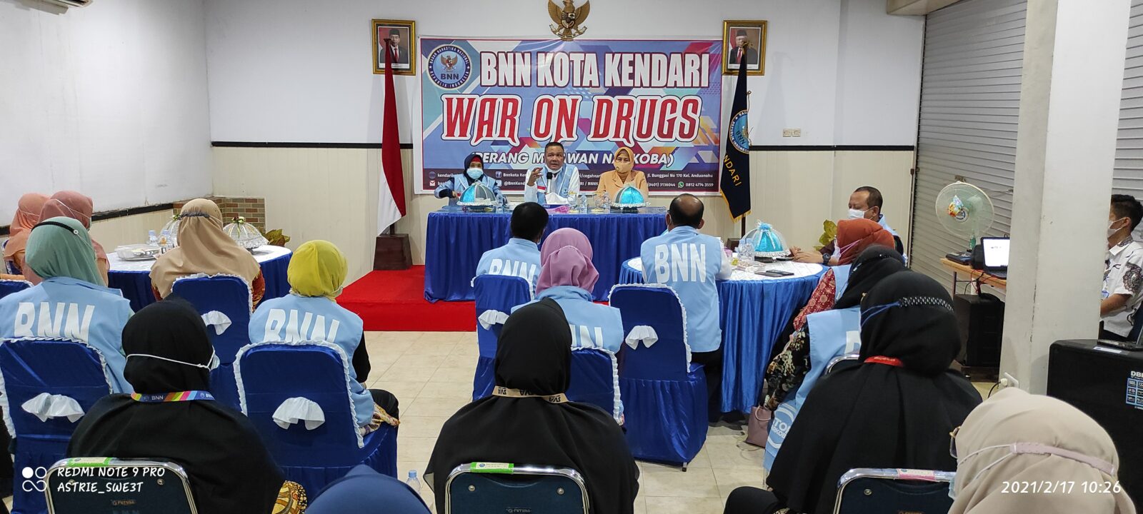 BNN Kota Kendari Sambut Kunjungan Kepala BNNP Sultra dan Ketua DWP BNNP Sultra