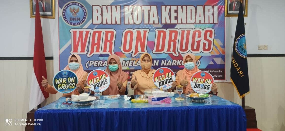 BNN Kota Kendari Sambut Kunjungan Kepala BNNP Sultra dan Ketua DWP BNNP Sultra