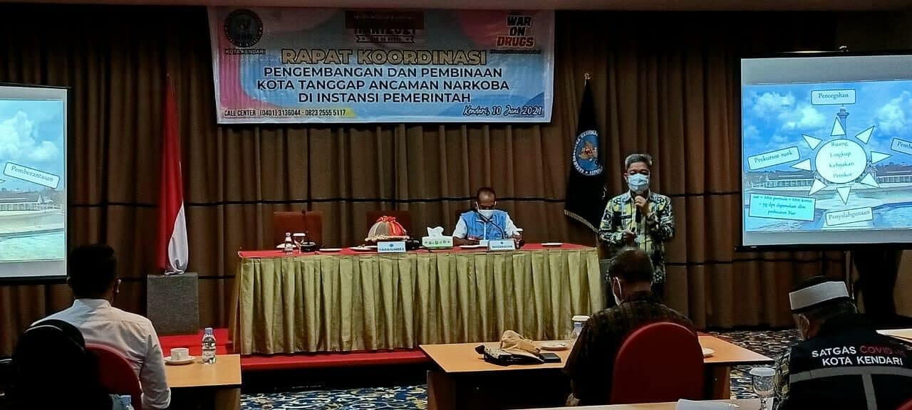 Gandeng Instansi Pemerintah Kota Kendari Wujudkan Kota Tanggap Ancaman Narkoba (KOTAN)