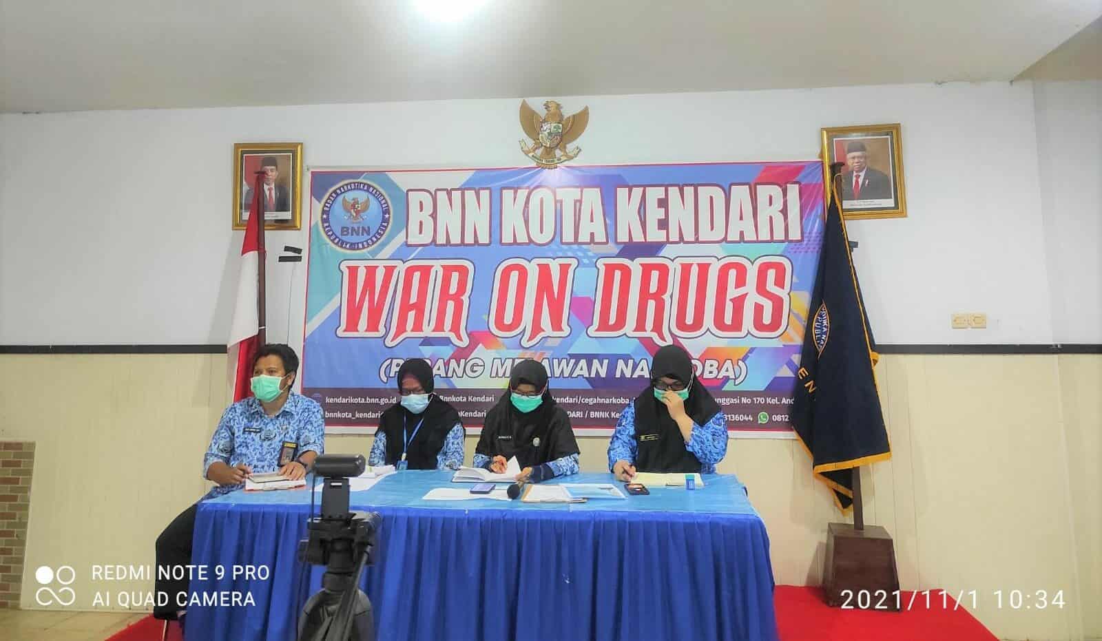 BNN Kota Kendari Ikut Rapat Anev BNN RI, Dibeberkan Hasil Kinerja Program dan Anggaran 2021 BNN Kota Kendari Ikut Rapat Anev BNN RI, Dibeberkan Hasil Kinerja Program dan Anggaran 2021