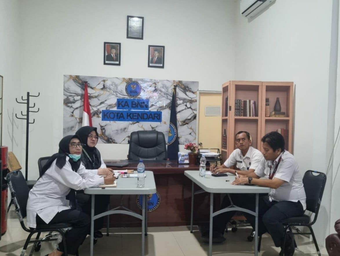 Kasubbag Umum dan Katim BNN Kota Kendari Ikuti Rapat Pimpinan BNN RI
